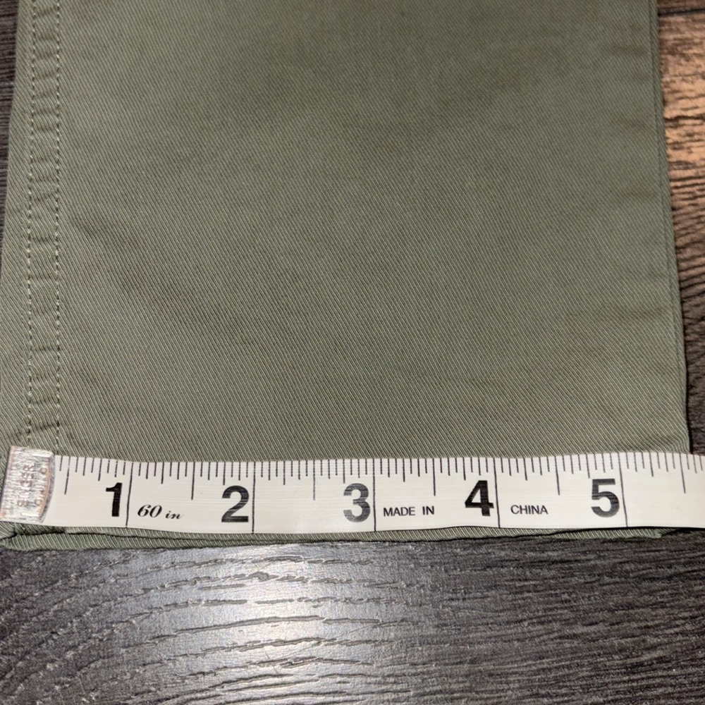Theory Boyfriend Casual Twill Pant Size 6 Faded Army Green - Picture 12 of 15